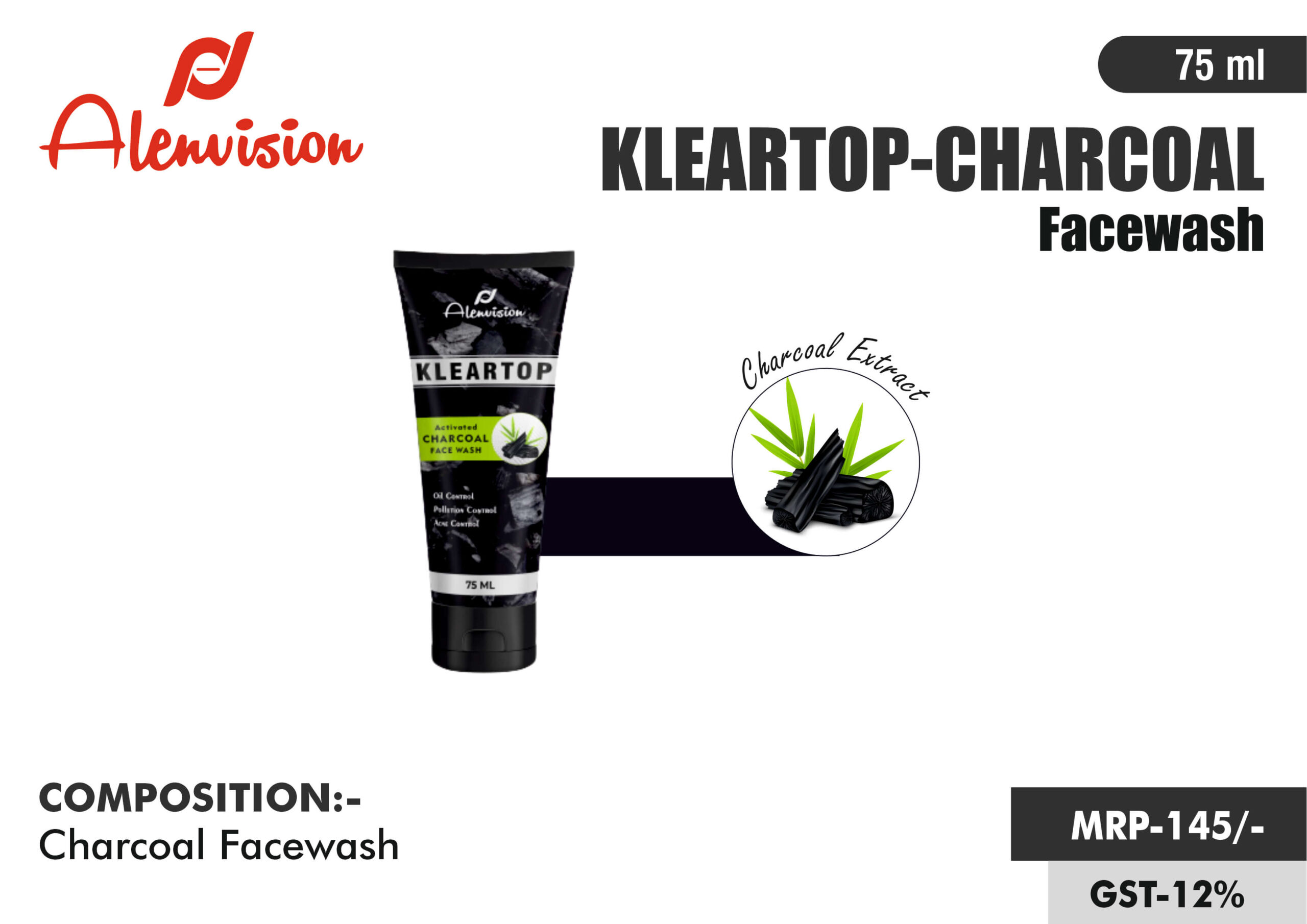 KLEARTOP-CHARCOAL FACEWASH