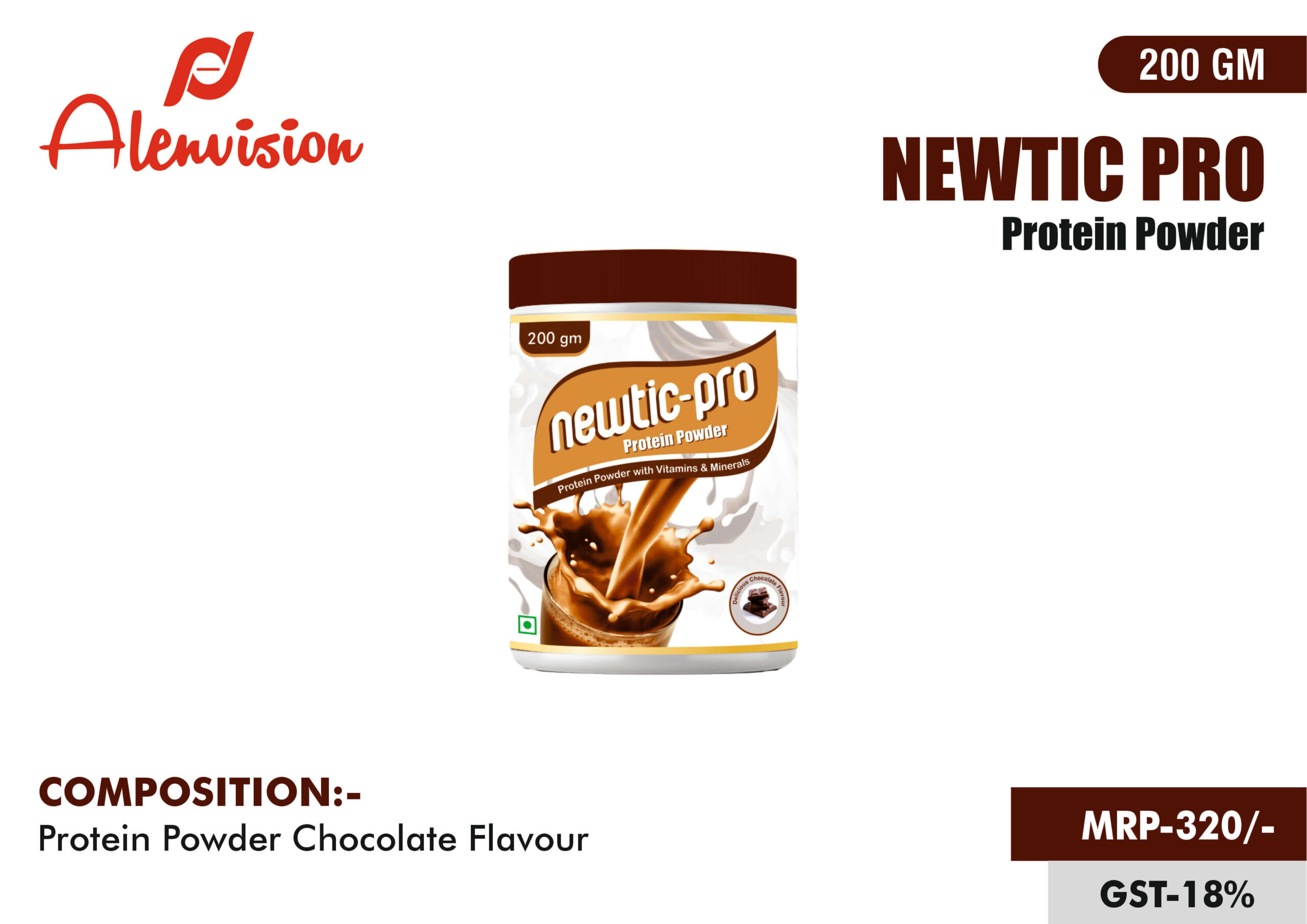 NEWTIC PRO Chocolate Flavour PROTEIN POWDER