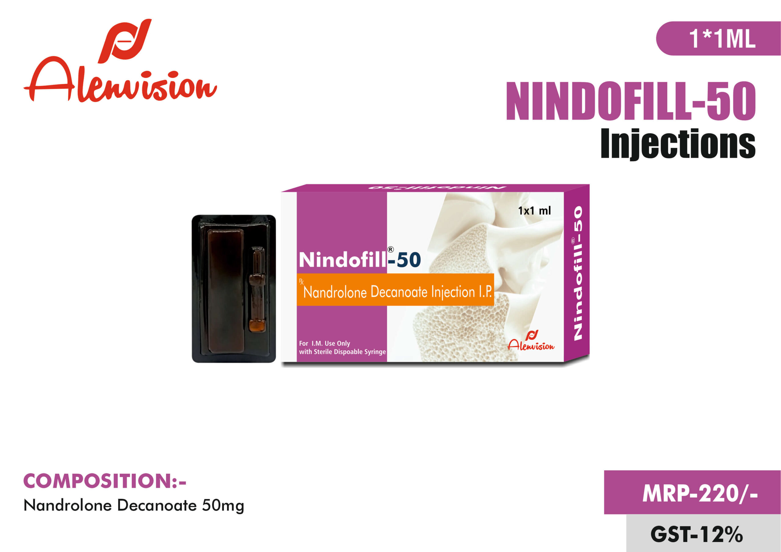 NINDOFILL-50 INJECTION