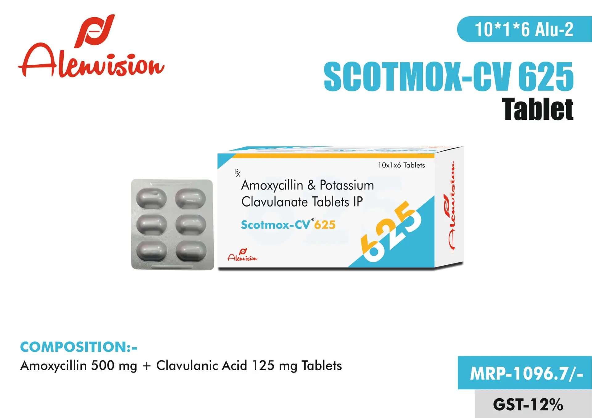 SCOTMOX-CV 625 TAB