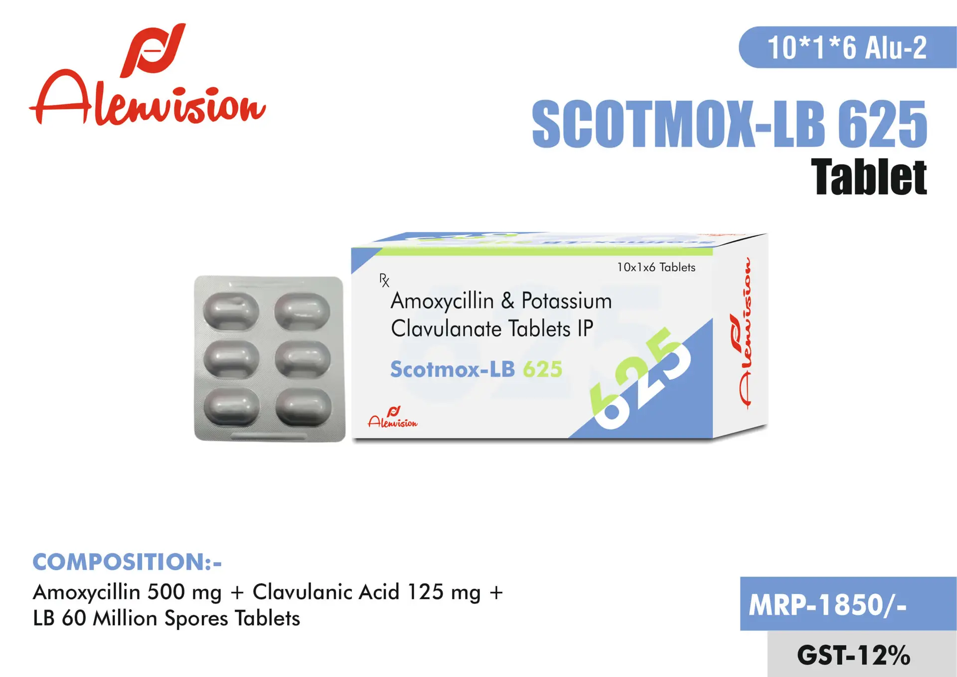SCOTMOX-LB 625 TAB